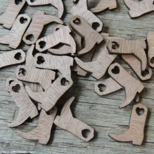 100 Wooden Cowboy Boots 3/4 inch