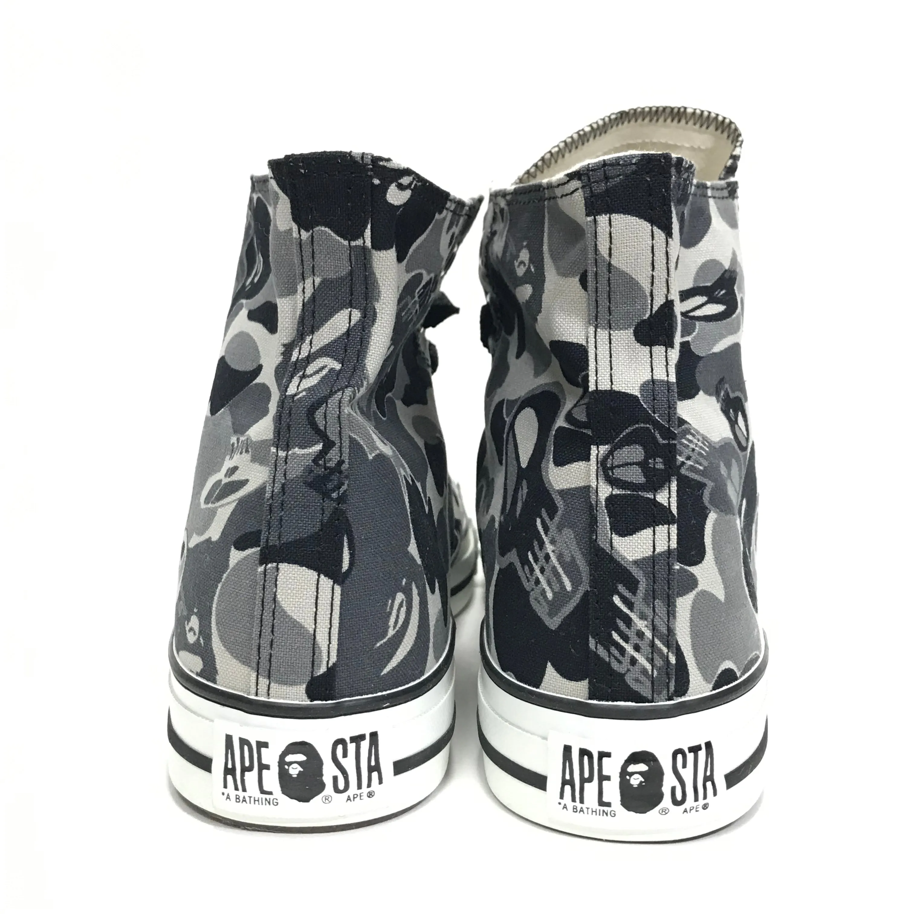 [11] DS! A Bathing Ape x Stussy Bape Sta 'Chuck Taylor' Hi Top Shoes