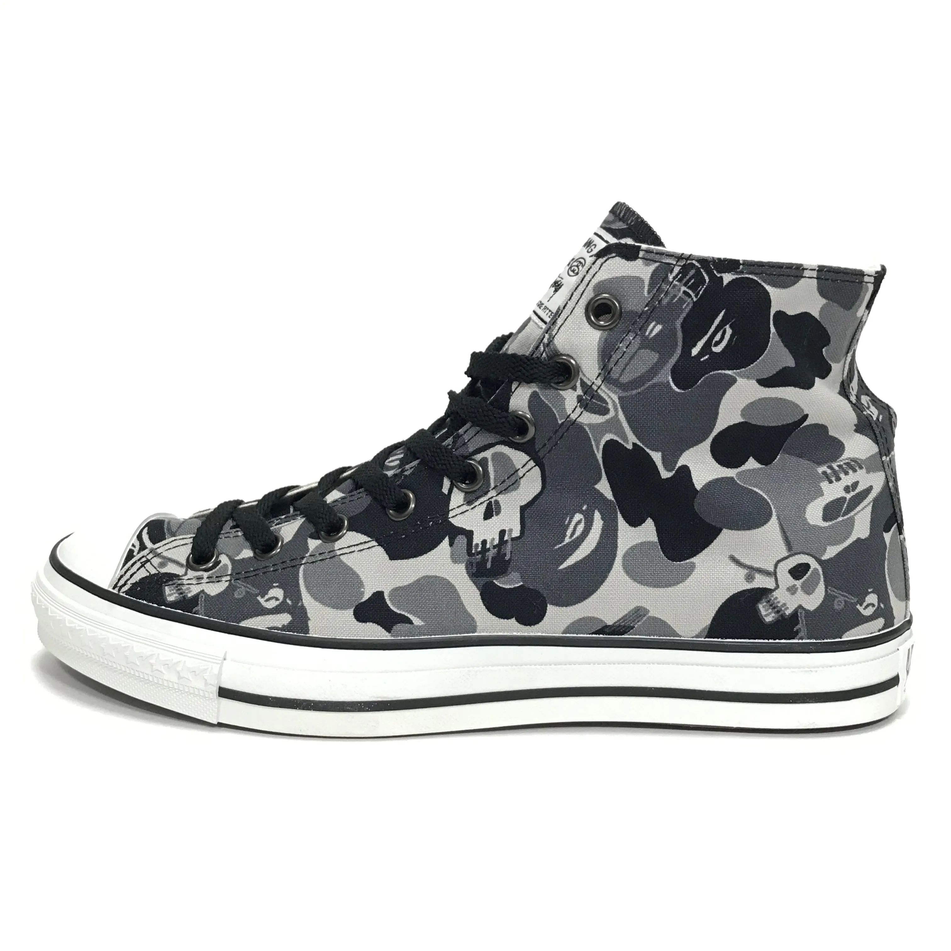 [11] DS! A Bathing Ape x Stussy Bape Sta 'Chuck Taylor' Hi Top Shoes