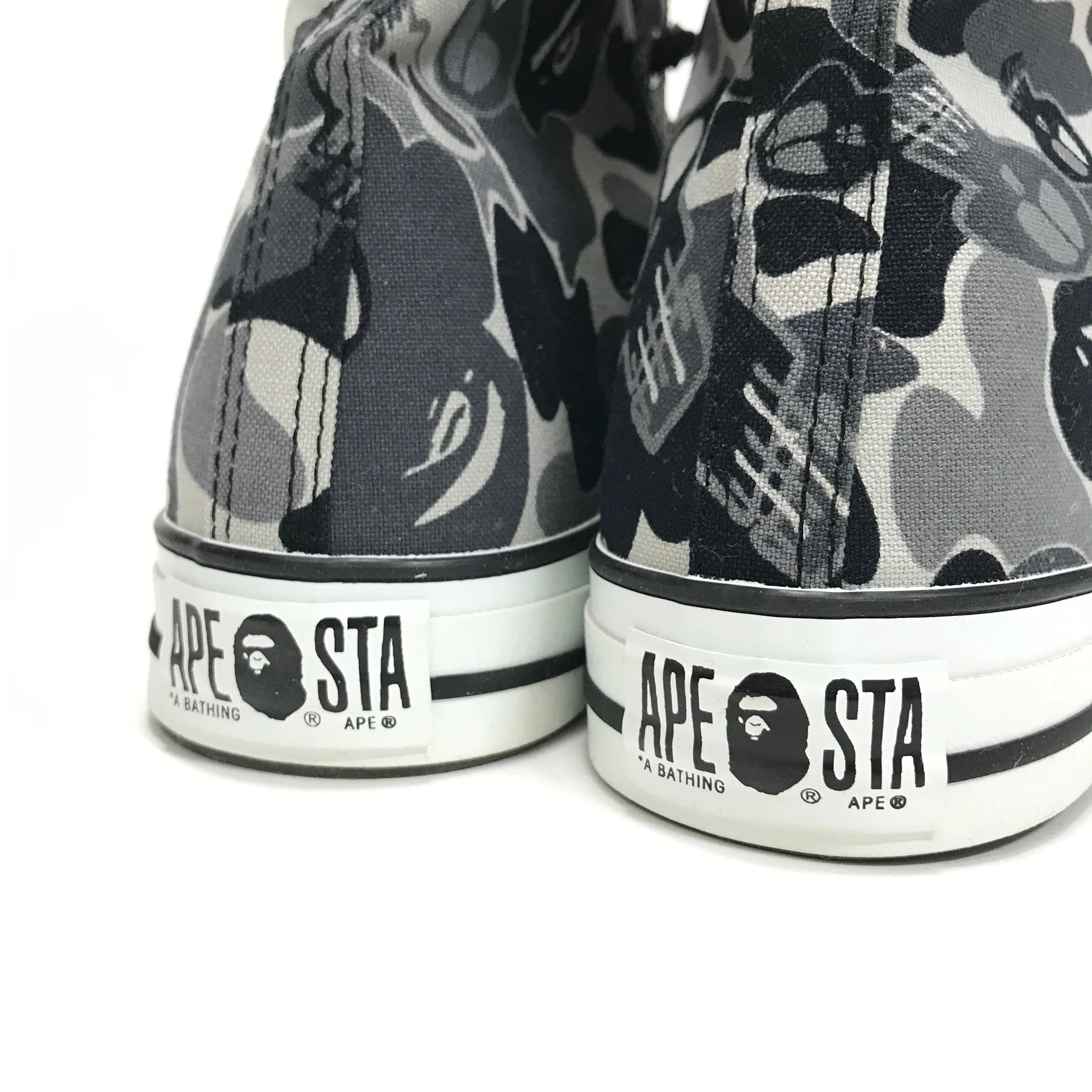 [11] DS! A Bathing Ape x Stussy Bape Sta 'Chuck Taylor' Hi Top Shoes