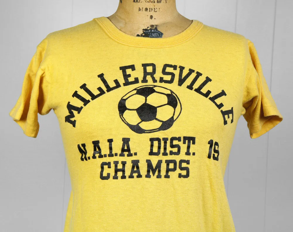1980's Millersville University Soccer Champs T-Shirt - Size S