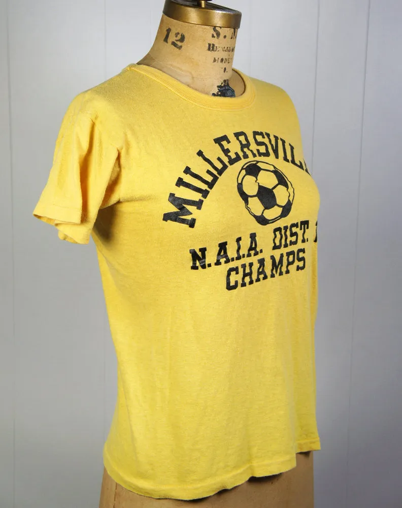 1980's Millersville University Soccer Champs T-Shirt - Size S
