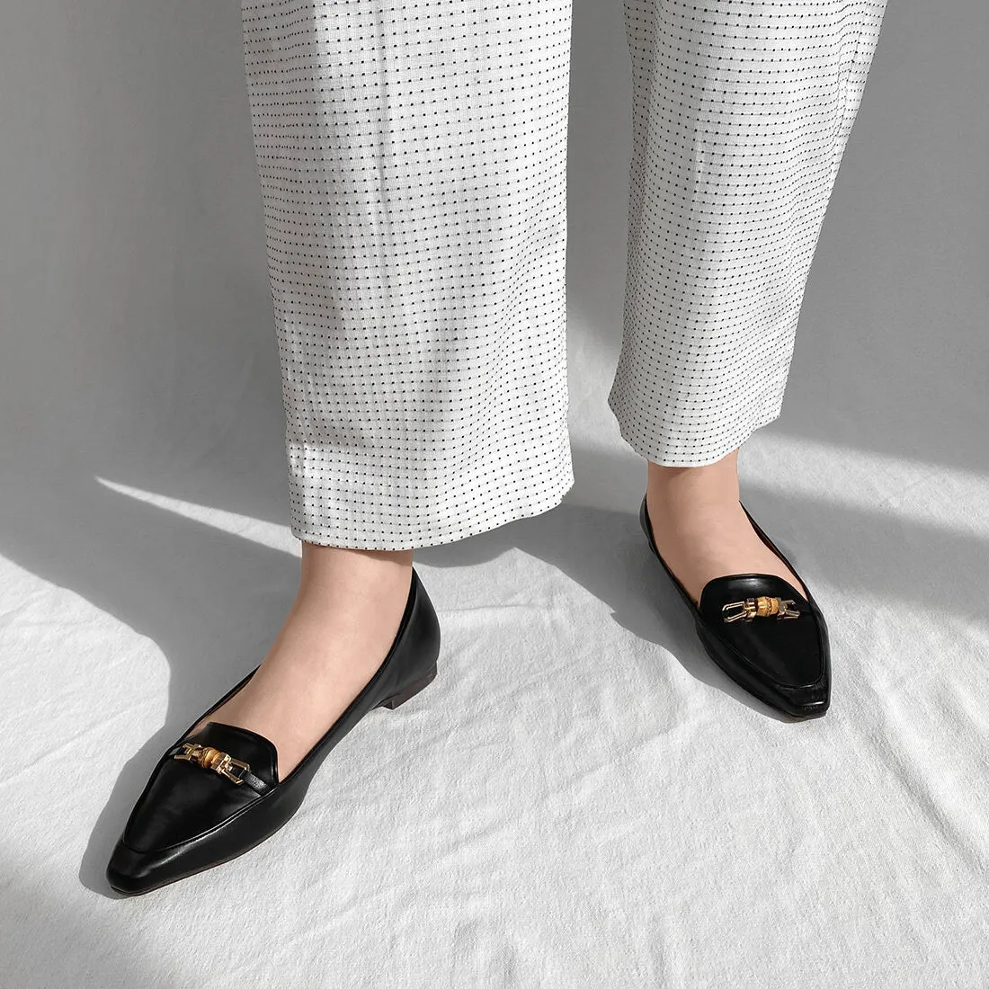 25%OFF: 2024SS: Bamboo Bit Loafers (m18003) Black