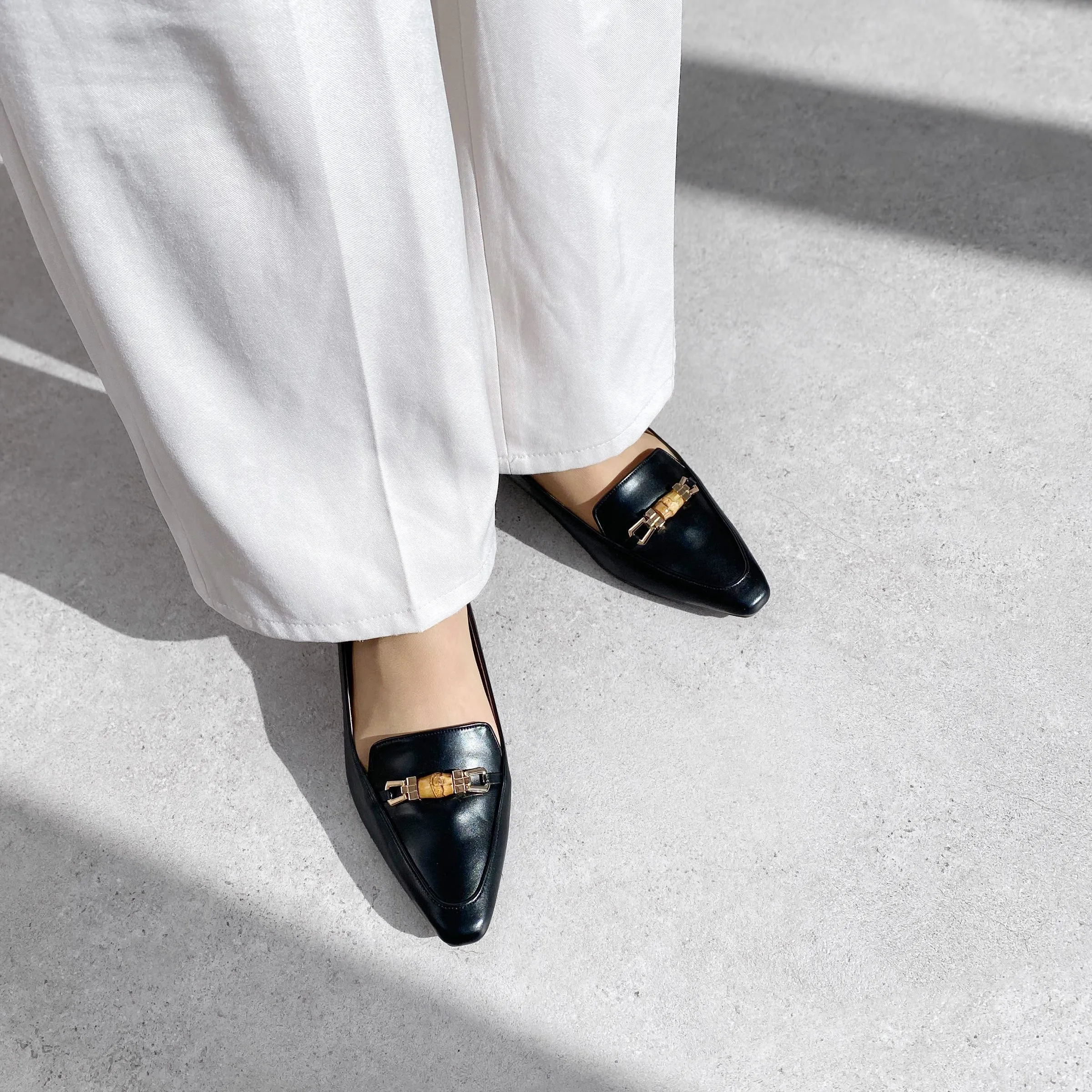 25%OFF: 2024SS: Bamboo Bit Loafers (m18003) Black