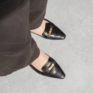 25%OFF: 2024SS: Bamboo Bit Loafers (m18003) Black