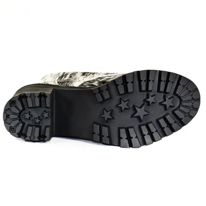 ALONDRA Cowhair Combat Boot - Wholesale