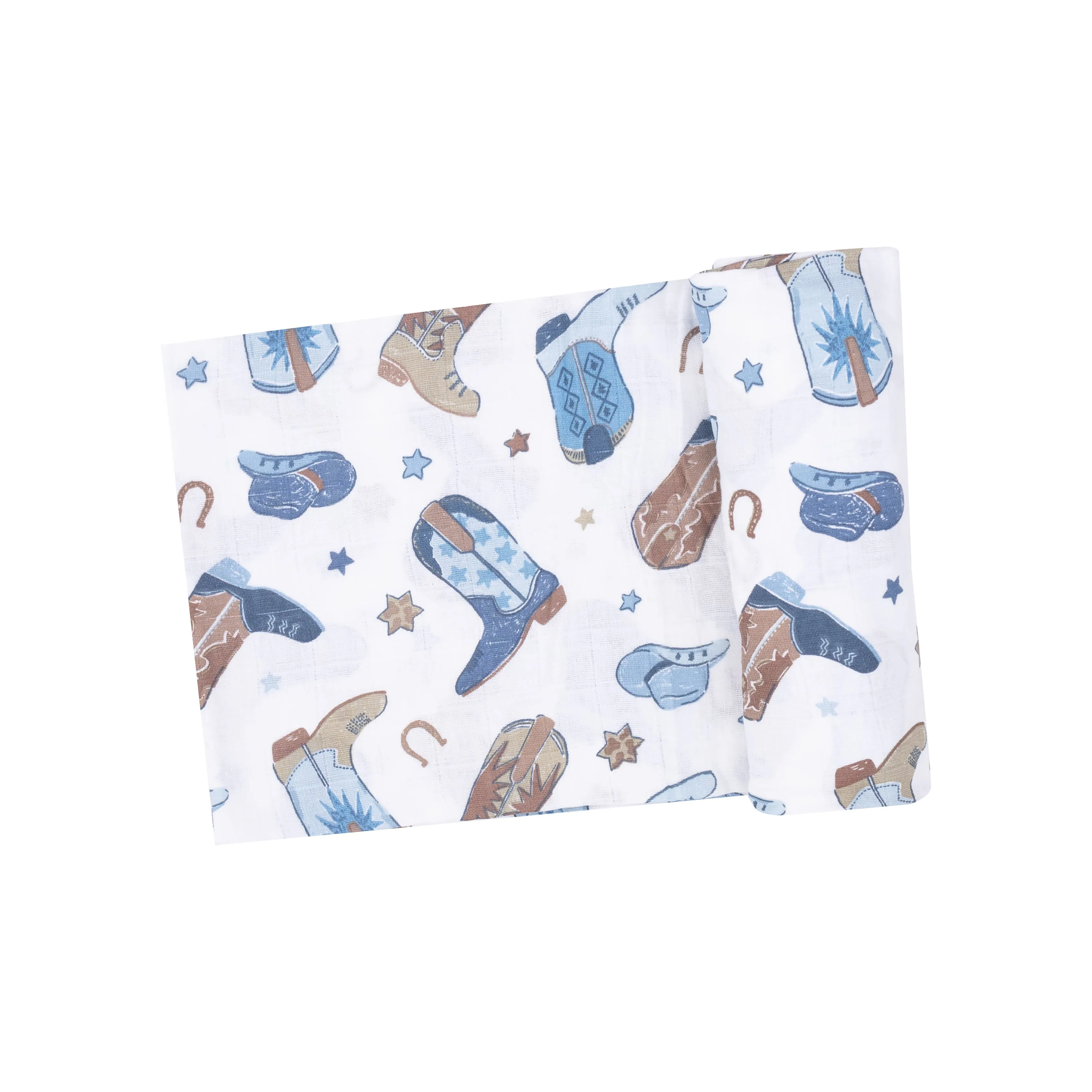 Angel Dear || Cowboy Boots Swaddle Blanket