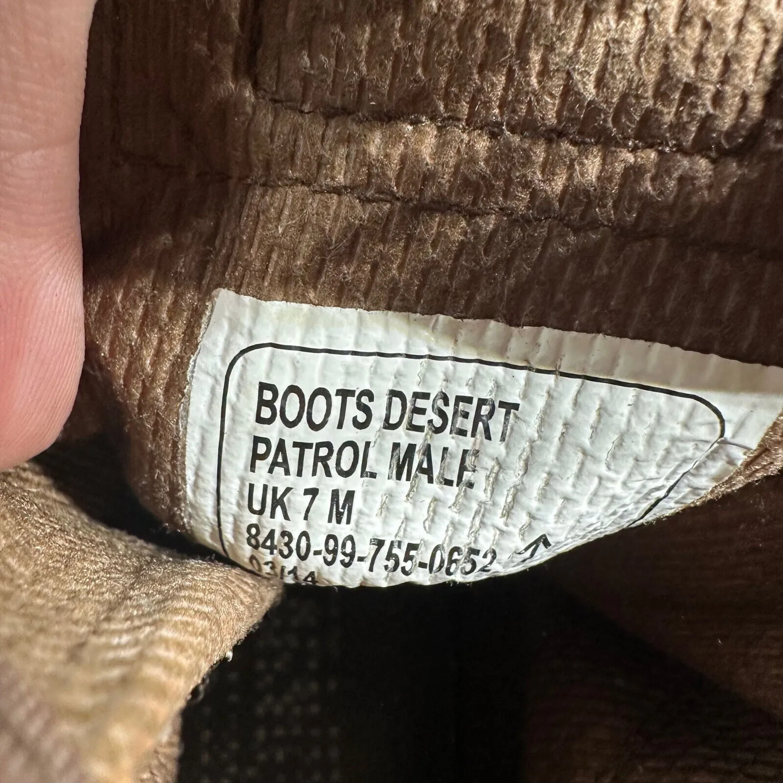 Army Brown Leather MAGNUM High Top Combat Patrol Boots - Size UK 7M - EU 41