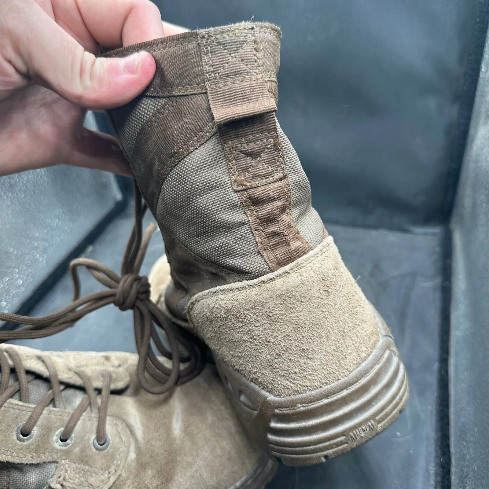 Army Brown Leather MAGNUM High Top Combat Patrol Boots - Size UK 7M - EU 41