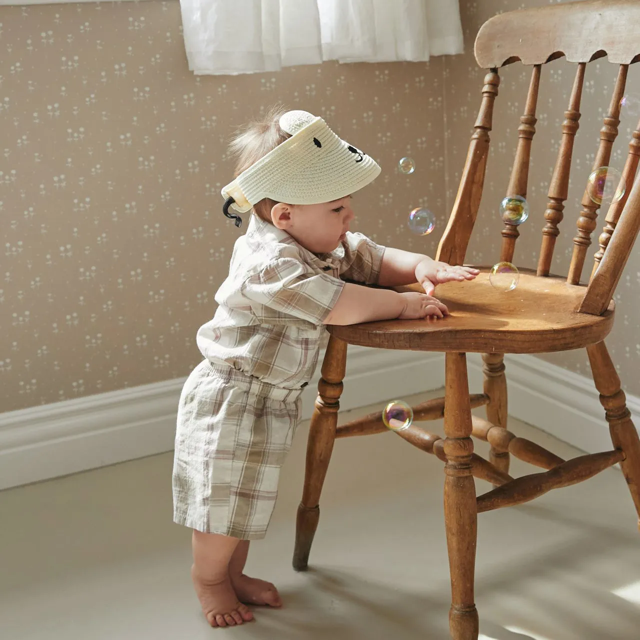 Baby Summer Shirt and Bottom Set - Plaid Set