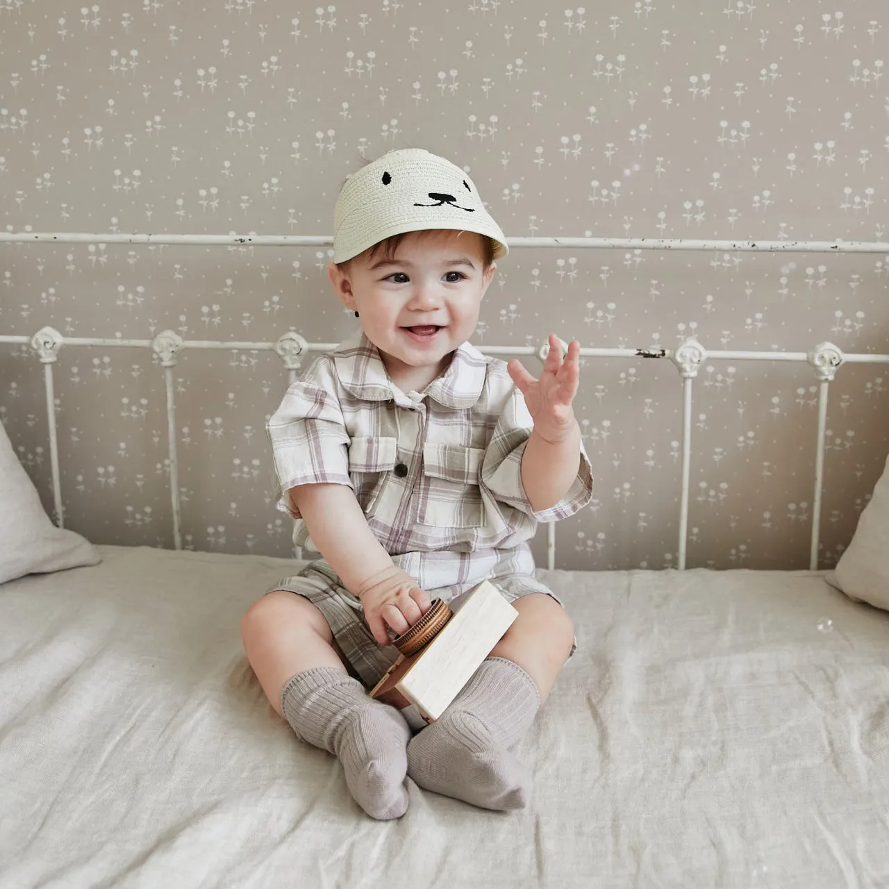 Baby Summer Shirt and Bottom Set - Plaid Set