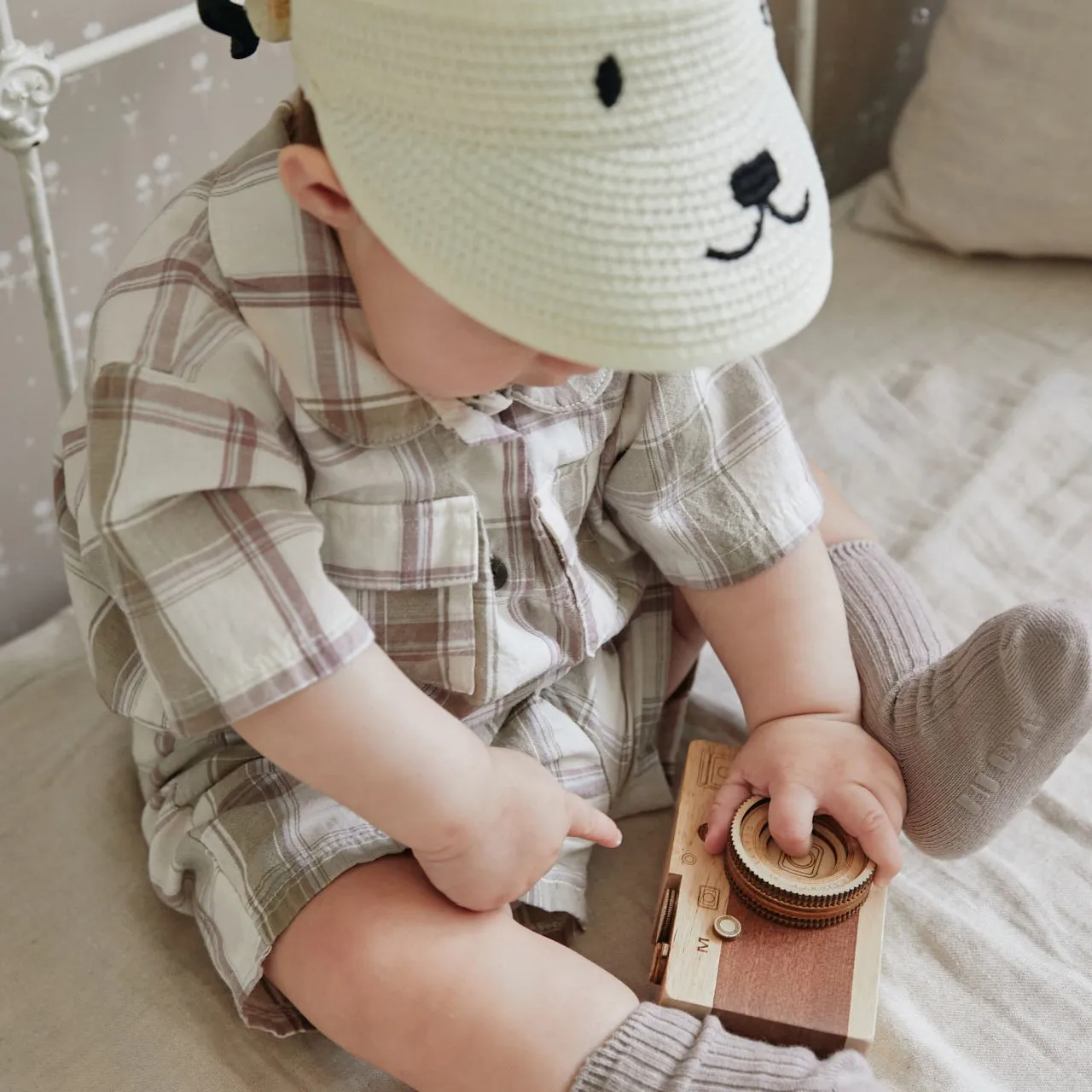 Baby Summer Shirt and Bottom Set - Plaid Set