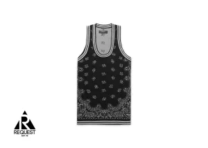 Bandana Basketball Tank Top "Black"