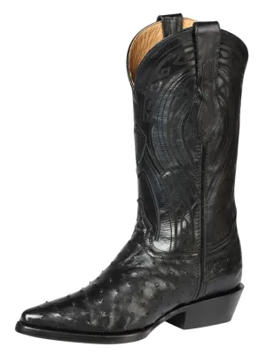 Botas Vaqueras Exoticas de Avestruz Original para Hombre 'Centenario' - ID: 170611