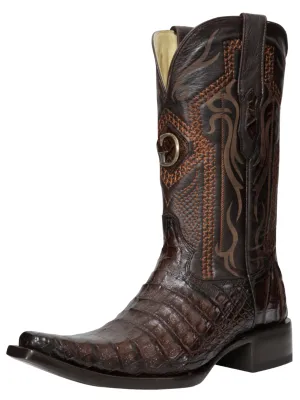 Botas Vaqueras Exoticas de Caiman Belly Original para Hombre 'El General' - ID: 45079