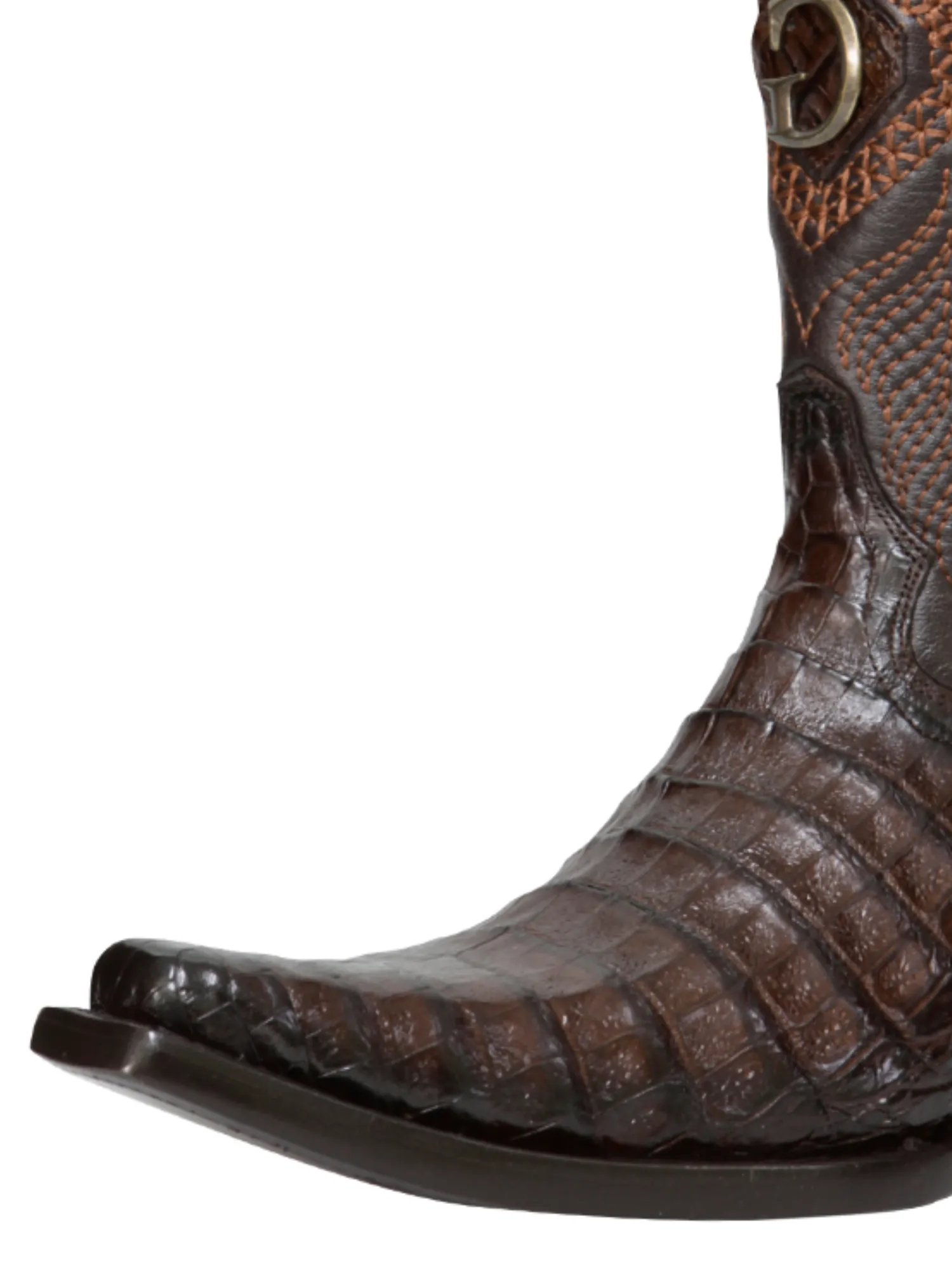 Botas Vaqueras Exoticas de Caiman Belly Original para Hombre 'El General' - ID: 45079