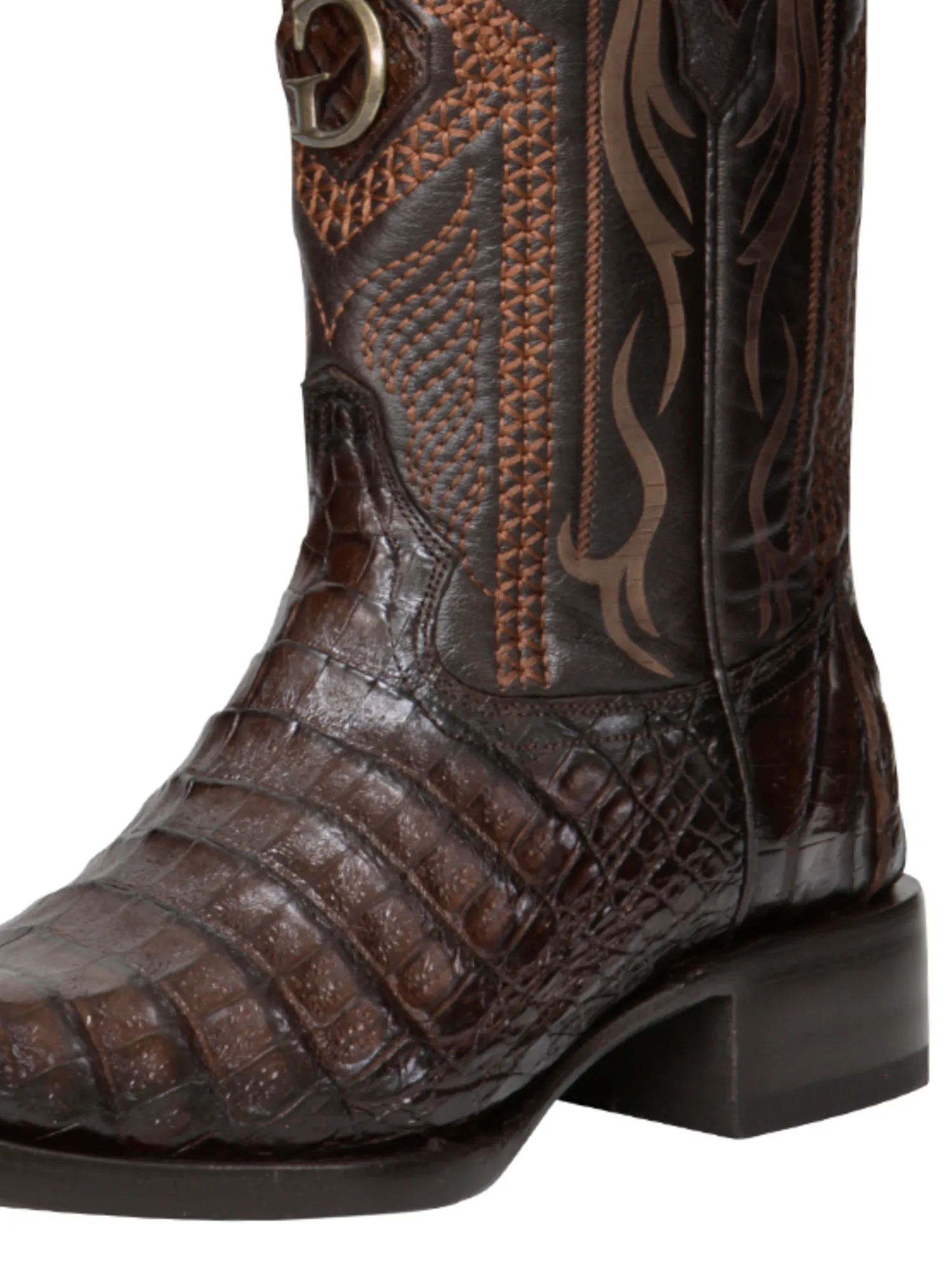 Botas Vaqueras Exoticas de Caiman Belly Original para Hombre 'El General' - ID: 45079