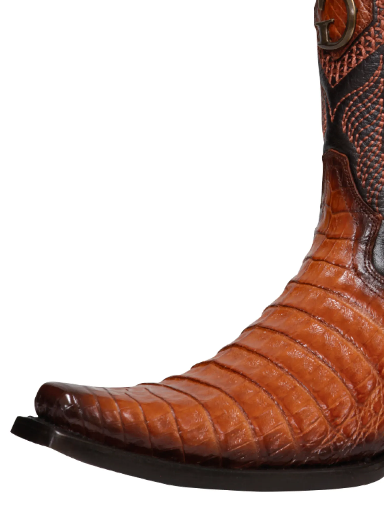 Botas Vaqueras Exoticas de Caiman Belly Original para Hombre 'El General' - ID: 45080