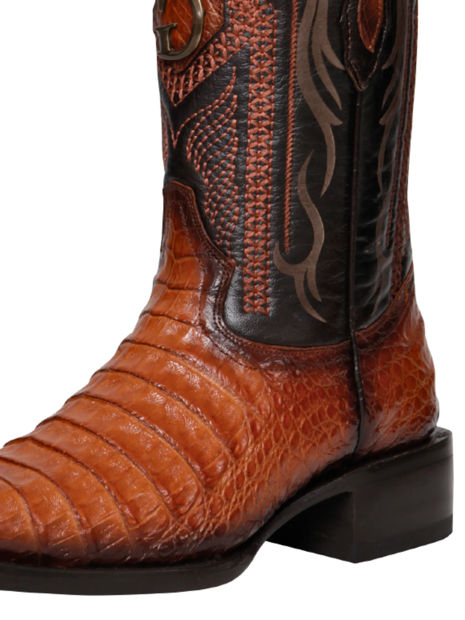 Botas Vaqueras Exoticas de Caiman Belly Original para Hombre 'El General' - ID: 45080