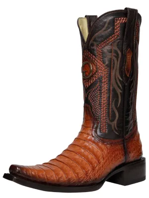 Botas Vaqueras Exoticas de Caiman Belly Original para Hombre 'El General' - ID: 45080
