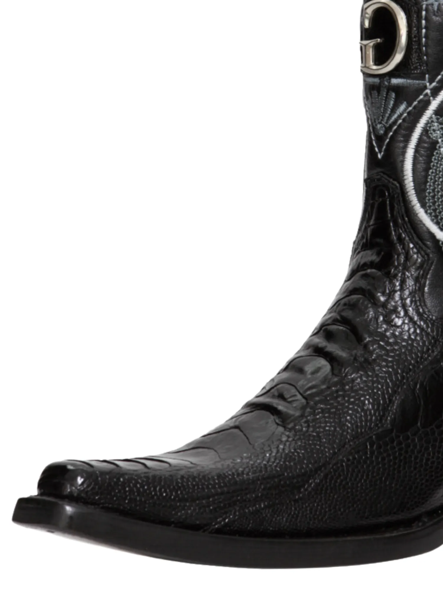 Botas Vaqueras Exoticas de Pata de Avestruz Original para Hombre 'El General' - ID: 45067