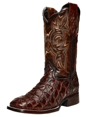 Botas Vaqueras Rodeo Exoticas de Pirarucu Fish Original para Hombre 'Rodeo Cartie' - ID: 761CA
