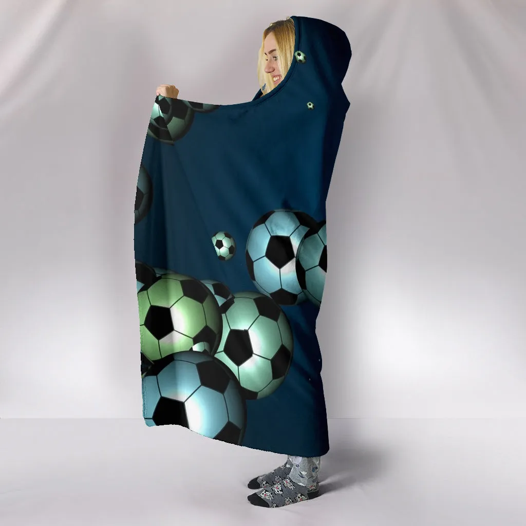 Bouncing Soccer Balls Hooded Blanket - $79.99 - 89.99