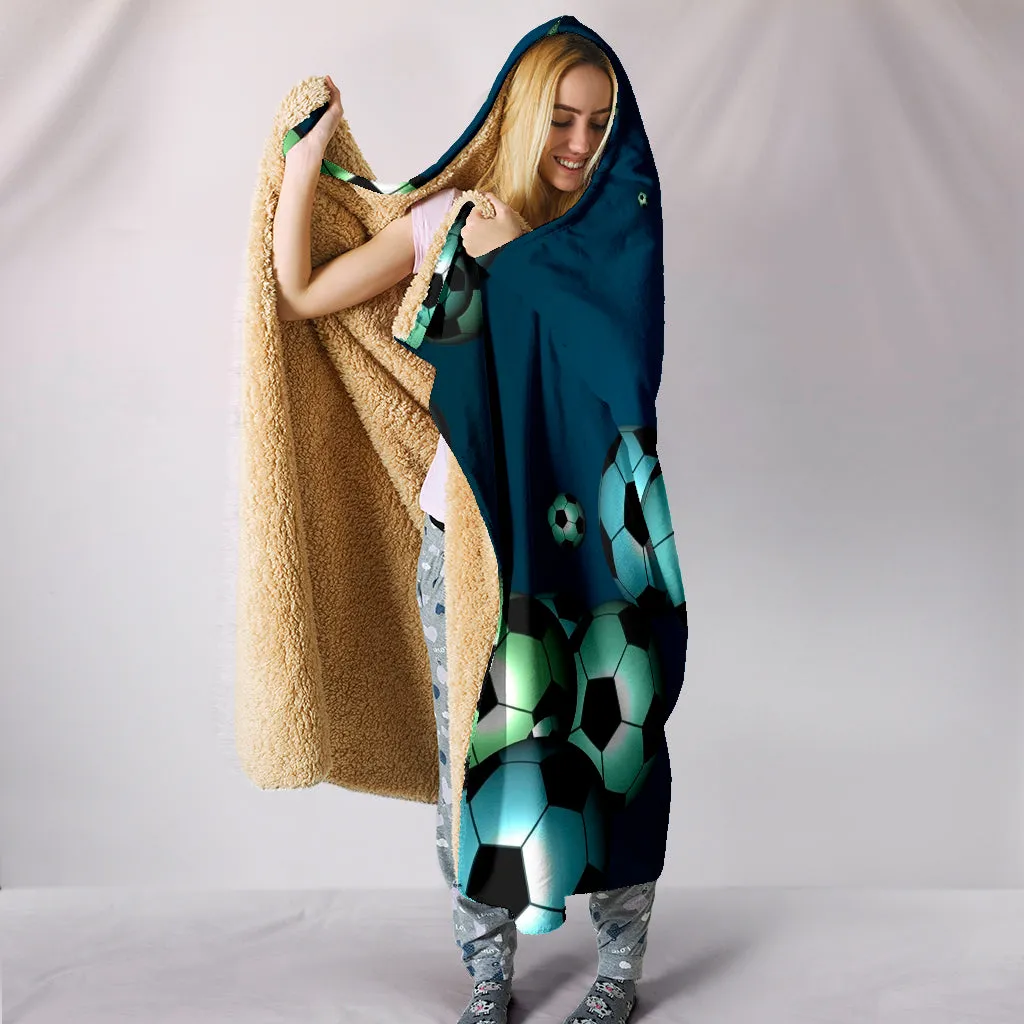 Bouncing Soccer Balls Hooded Blanket - $79.99 - 89.99
