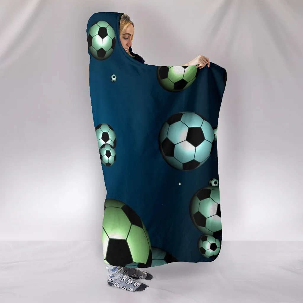 Bouncing Soccer Balls Hooded Blanket - $79.99 - 89.99