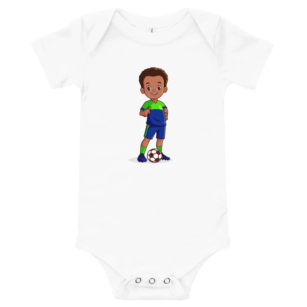 Boys' Soccer Short-Sleeve Bodysuit