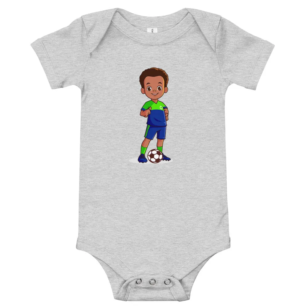 Boys' Soccer Short-Sleeve Bodysuit