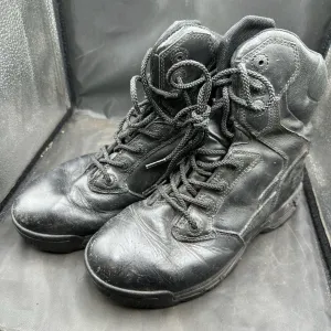 British Army Black Leather Army Combat Boots - Magnum - Size UK 5 - EU 38
