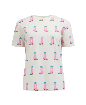 Camiseta SUGARHILL Maggie Off-White, Cowgirl Boots