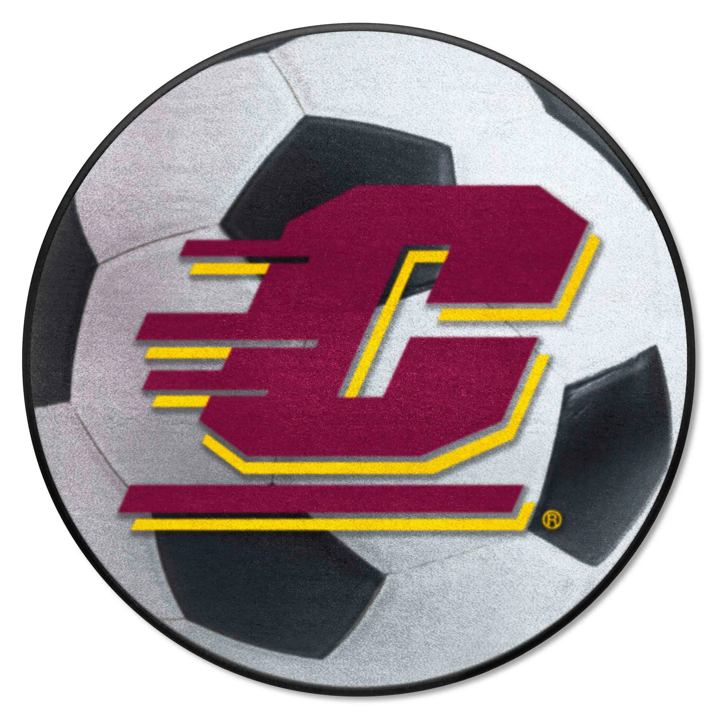 Central Michigan University Soccer Ball Mat