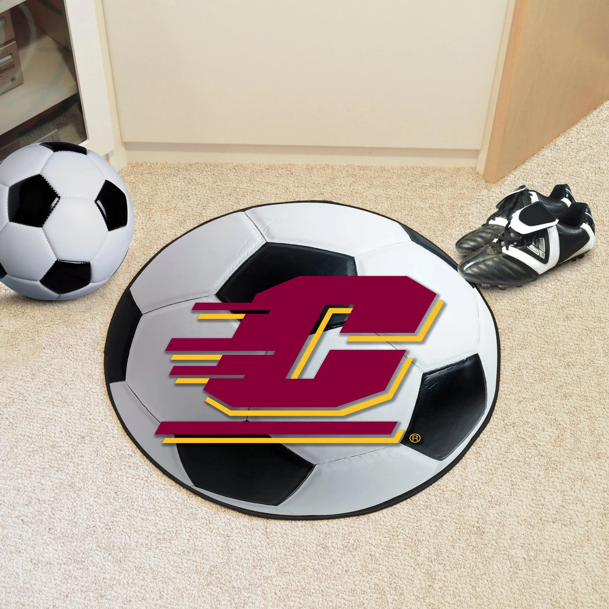 Central Michigan University Soccer Ball Mat