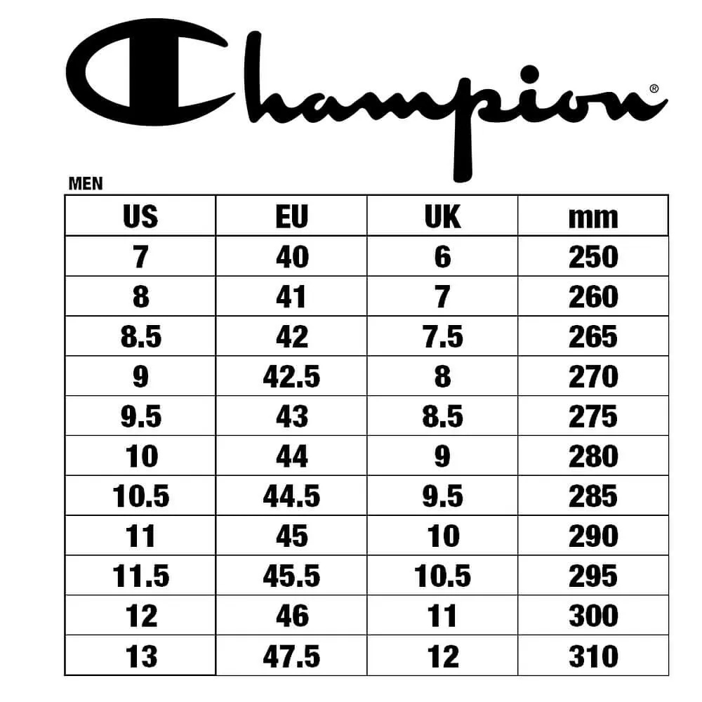 Champion Low Cut Shoe 3 Point Low Black/White