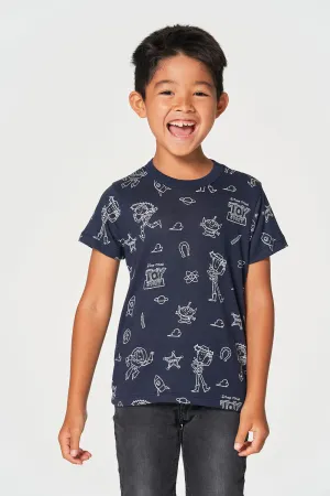 Chaser Toy Story Doodle Pattern S/S Tee