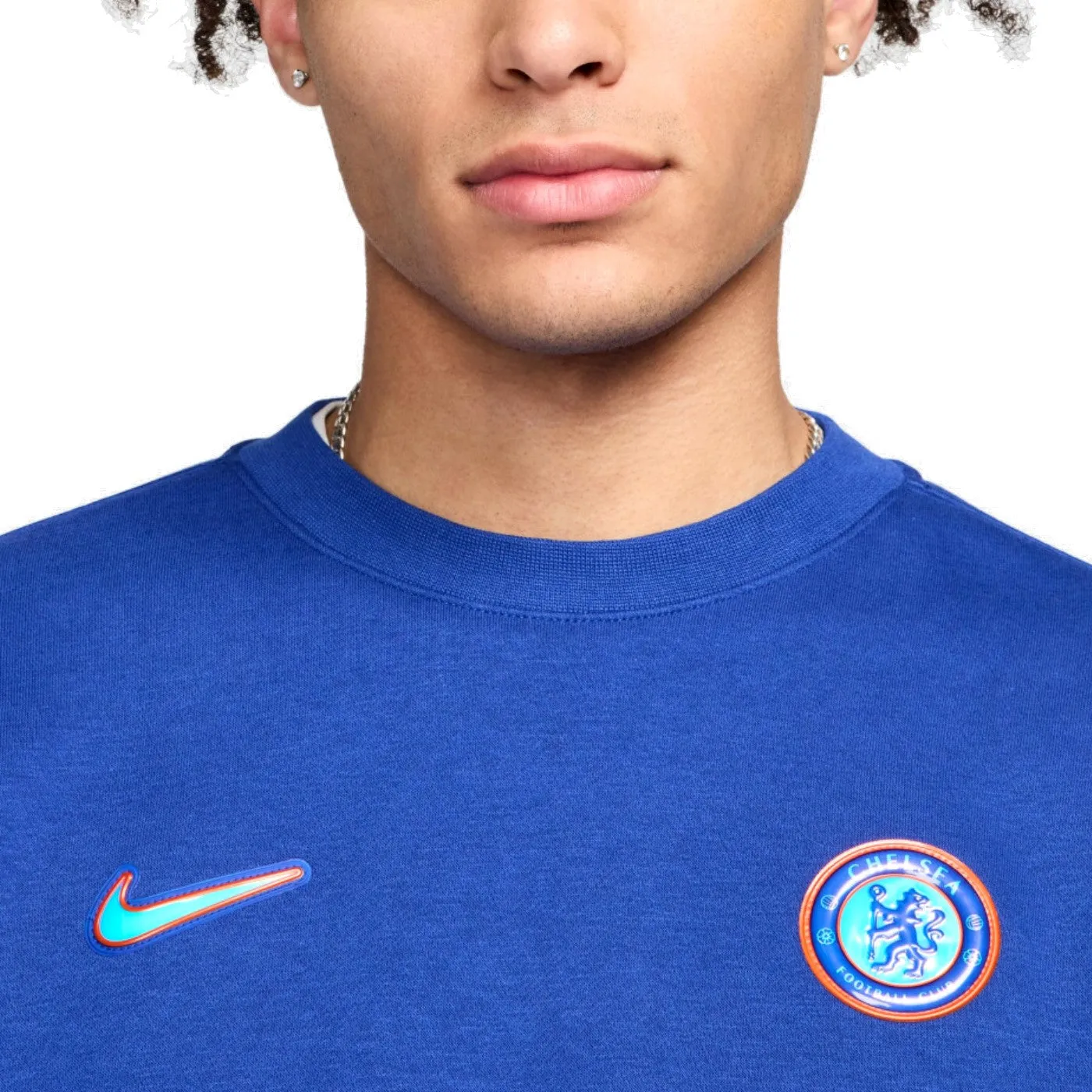 Chelsea FC Casual Crew fleece presentation tracksuit 2024/25 blue - Nike