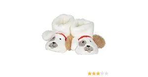Child Puppy Fuzzy Slippers, Size Medium 9-10