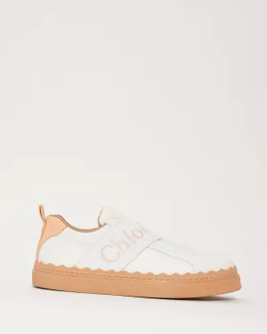 Chloé White Leather Lauren Low Top Sneakers - 39