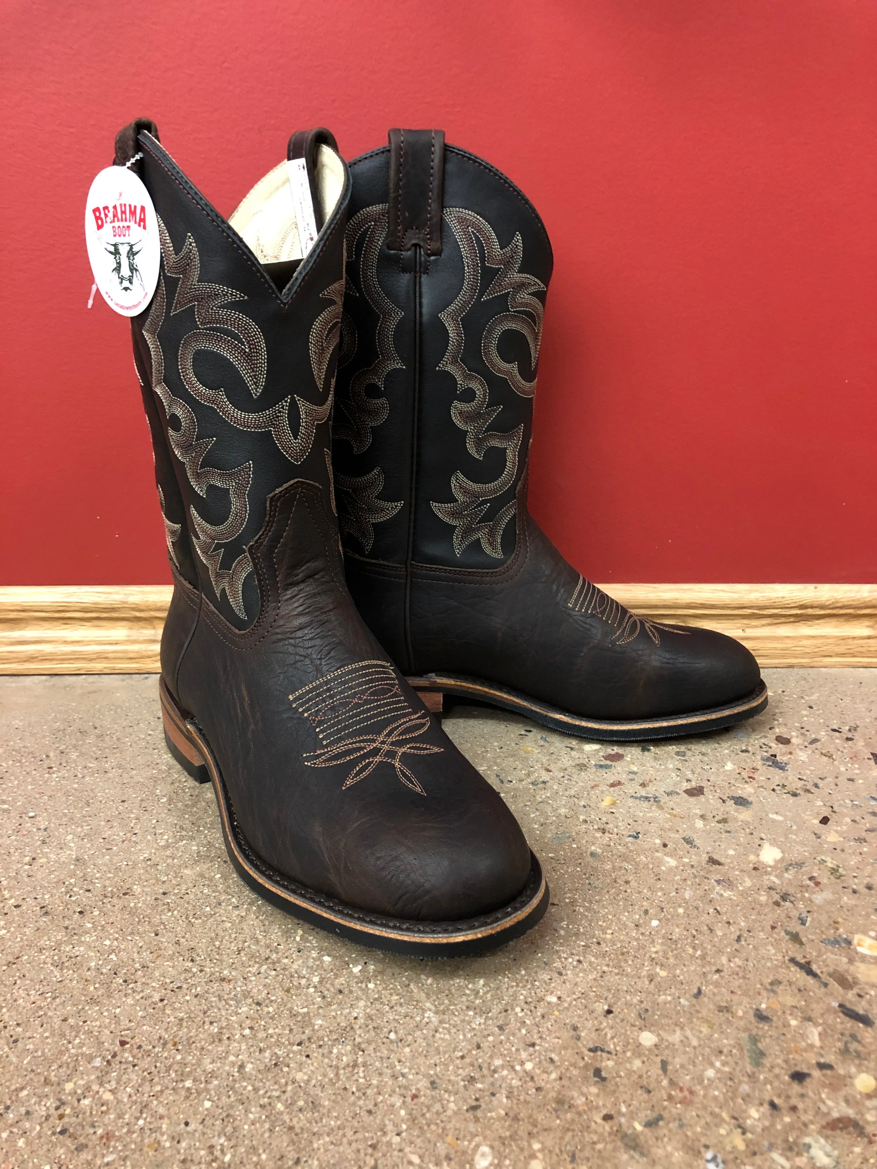 CL8579-8.5-3E Cowboy Boot  Brahma Round Toe