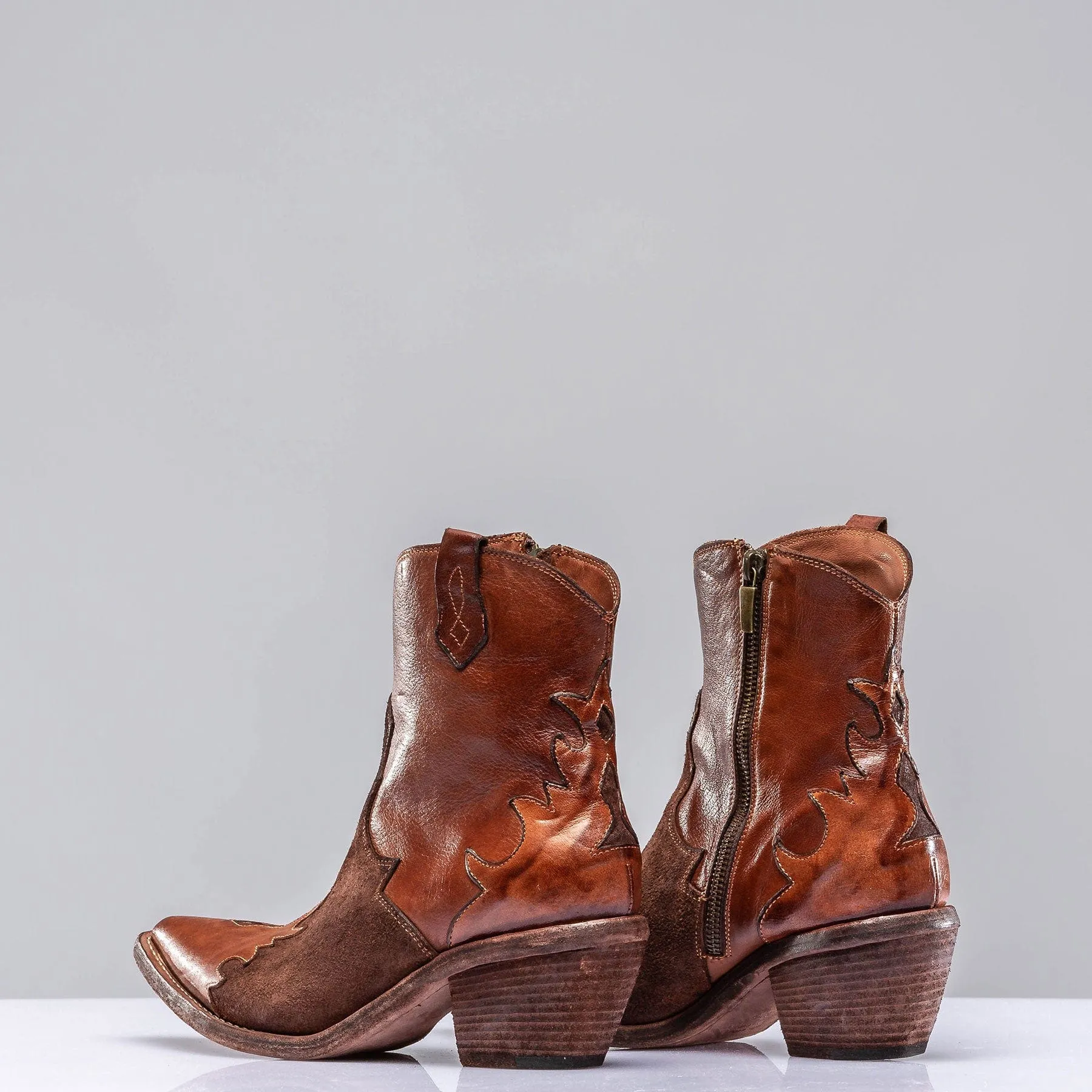Coco Short Boot In Dusty Rose