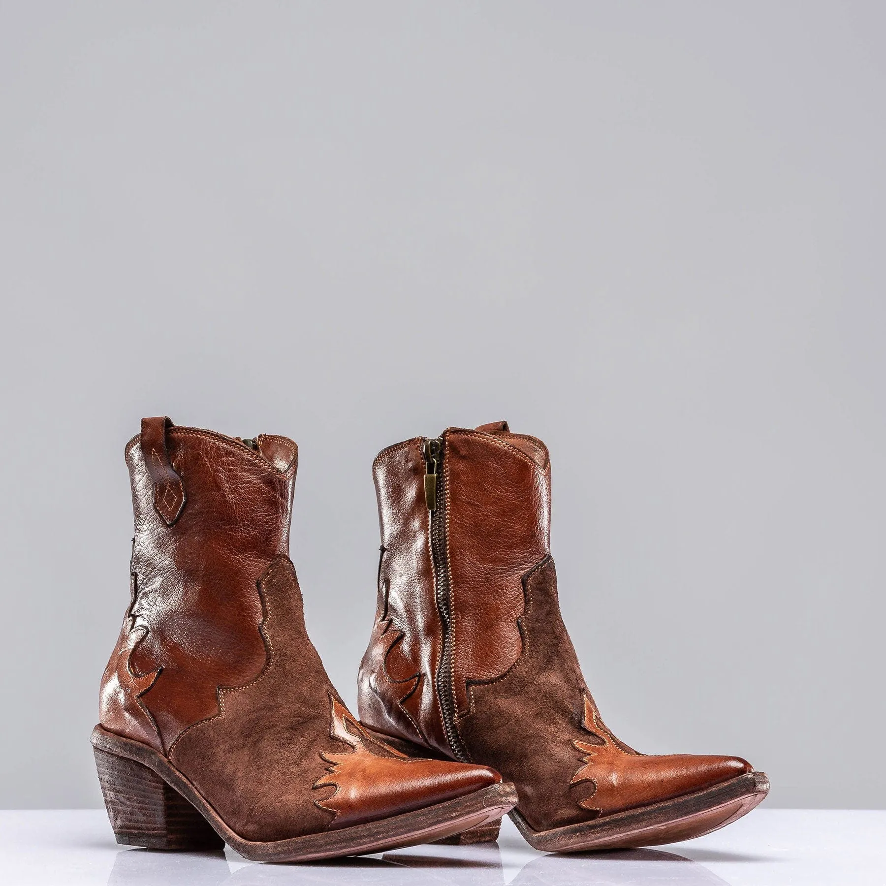 Coco Short Boot In Dusty Rose