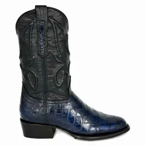 COWBOY BLUE COCODRILO MORELETI BOOTS