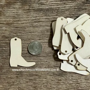 Cowboy Boot Earring Blanks 25 QTY -2 inch