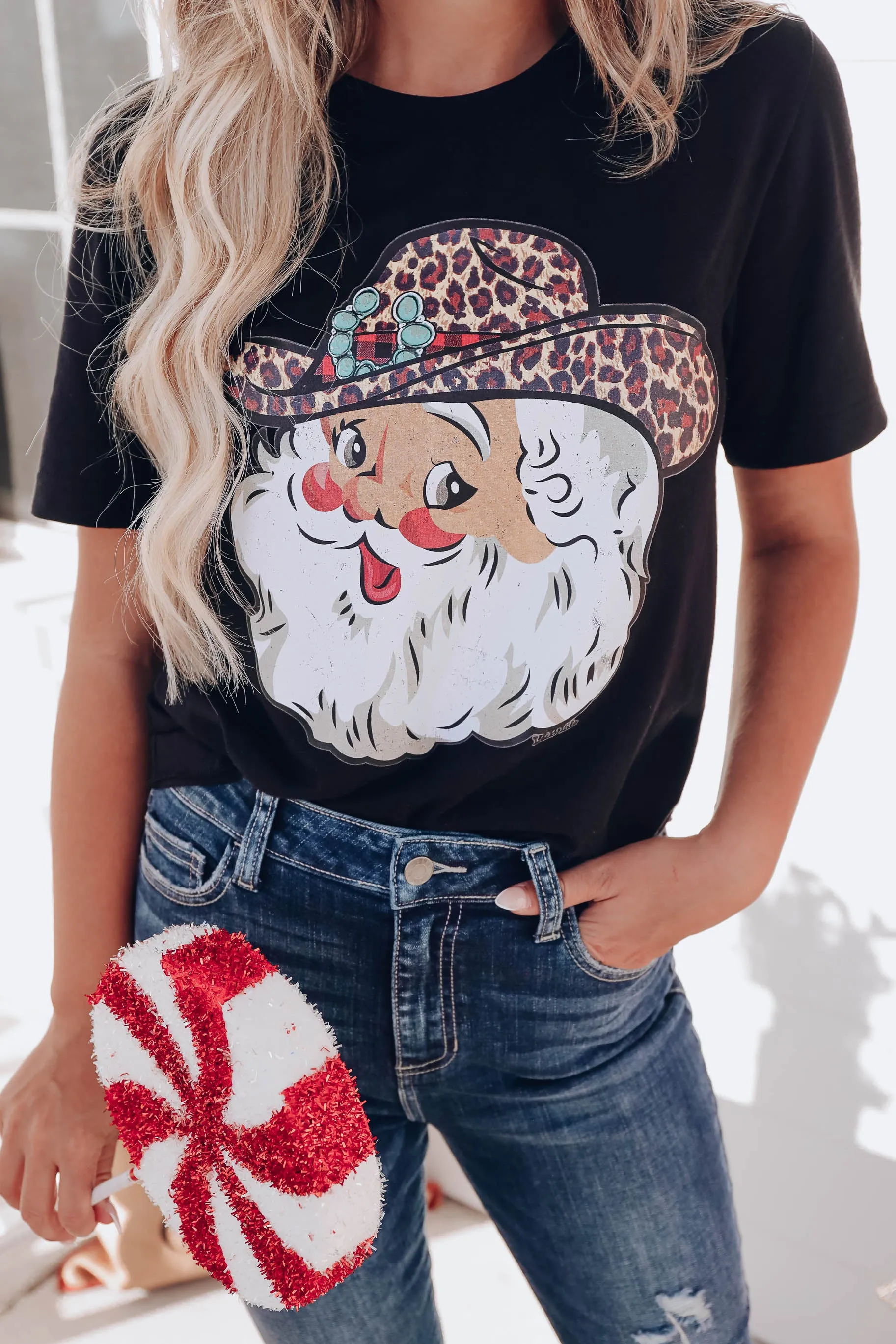 Cowboy Santa Graphic Tee