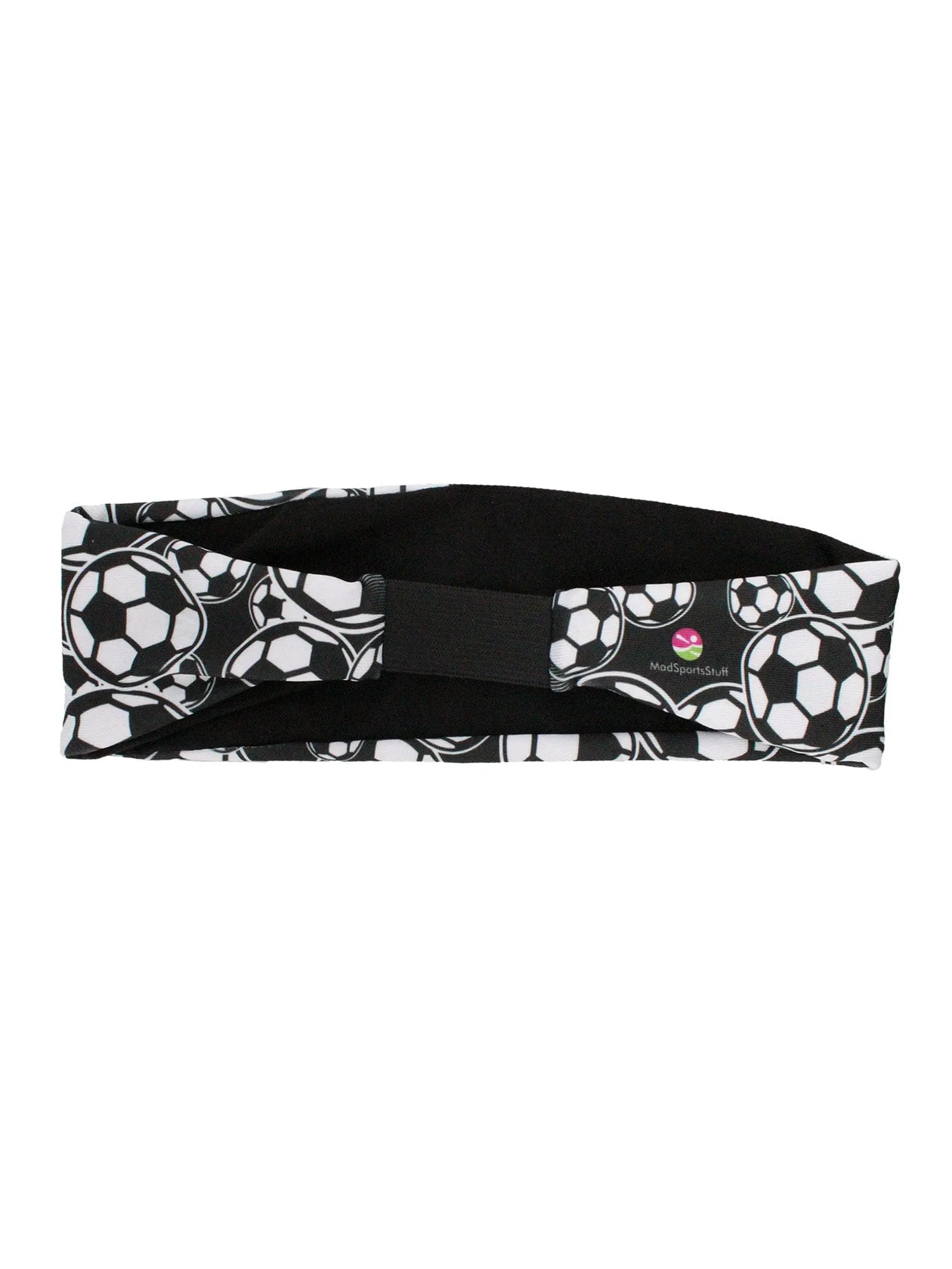 Crazy Soccer Headband with Soccer Ball Logos