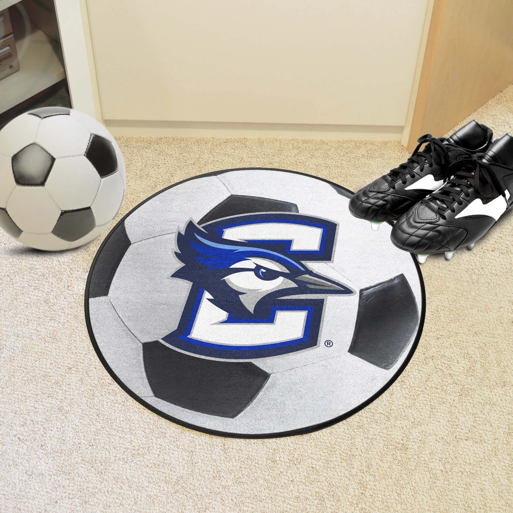 Creighton University Soccer Ball Mat