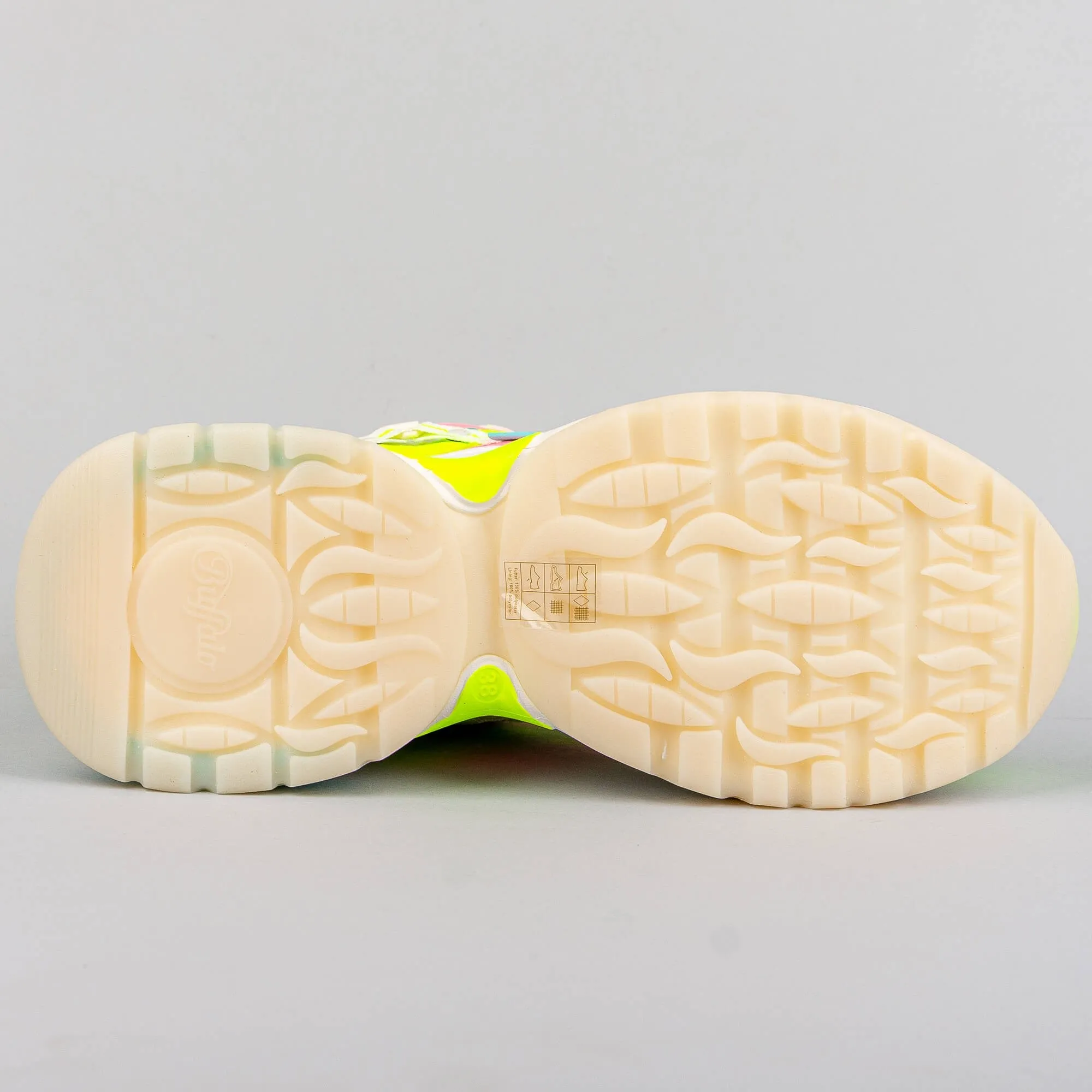 Dámske tenisky Buffalo Sneaker Low Triplet Hollow White / Neon Multi