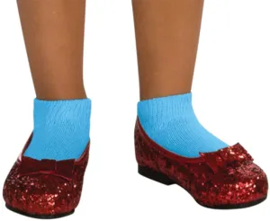 Dorothy Sequin Shoes Child Sm Child Girls Costume Accessories